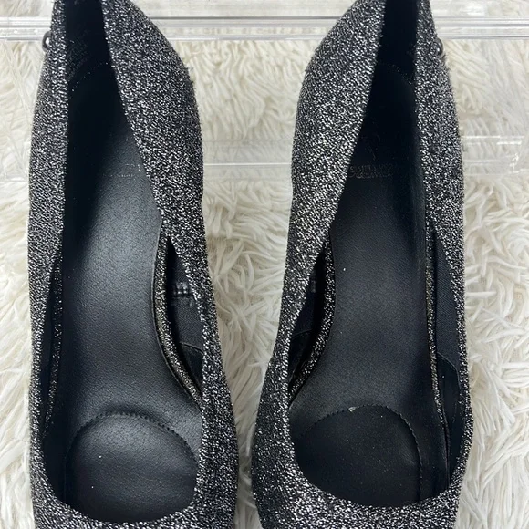 Vera Wang Black Sparkle Heel - Picture 7 of 7